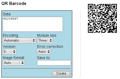QR Code WEB-based demo application